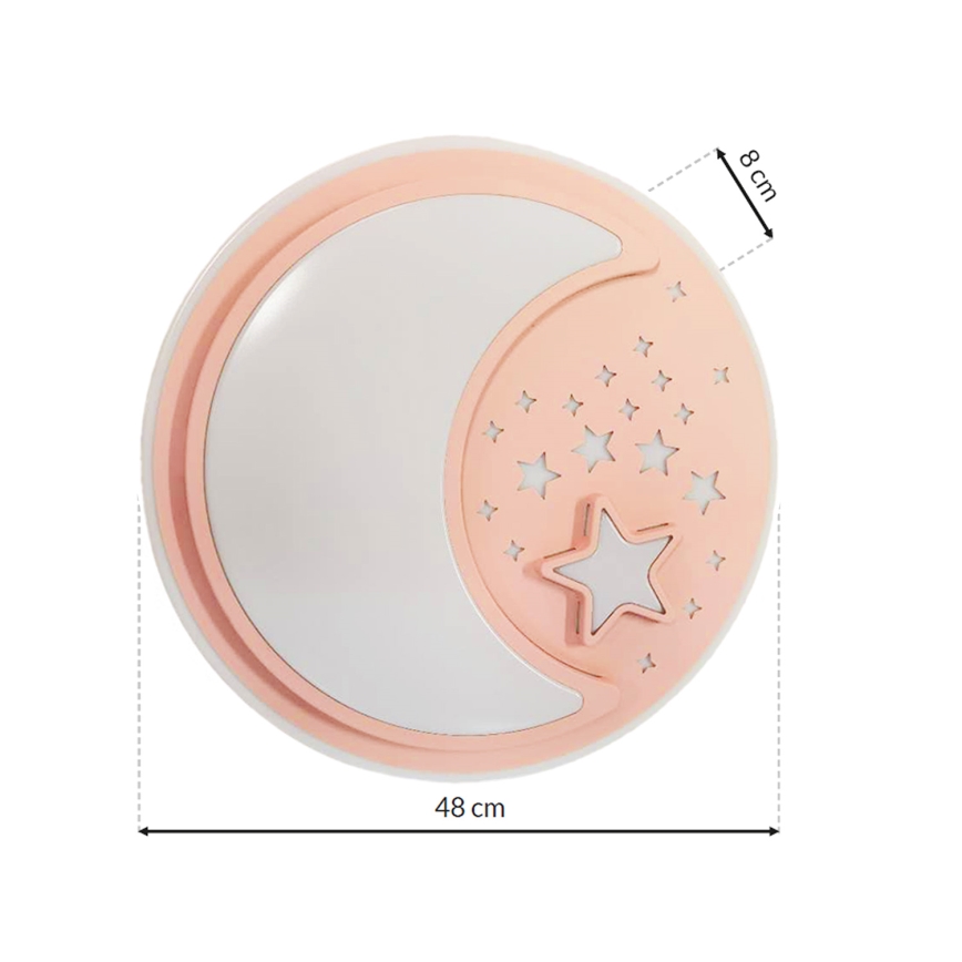 LED Otroška zatemnitvena stropna svetilka NOTTE LED/40W/230V + Daljinski upravljalnik