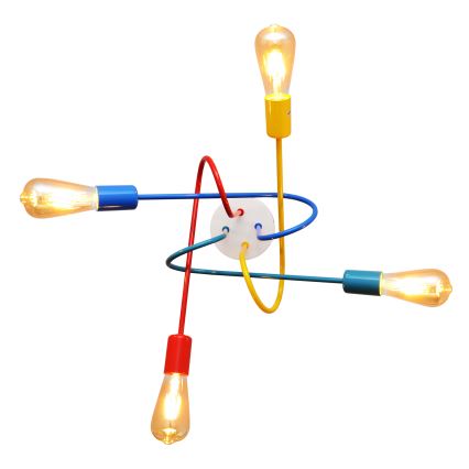 LED Otroški lestenec OXFORD 4xE27/10W/230V