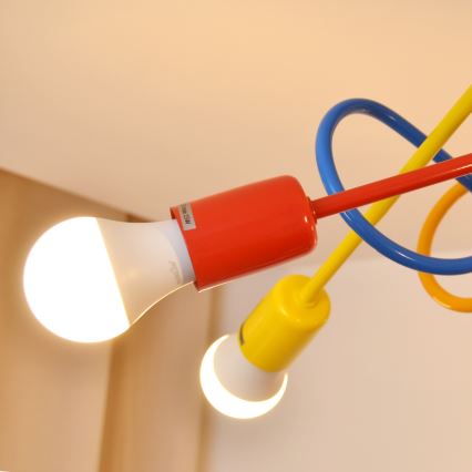 LED Otroški lestenec OXFORD 5xE27/15W/230V