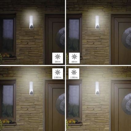 LED Pametna zunanja kamera s svetilko GoSmart LED/12W/230V IP65 Wi-Fi Tuya bela