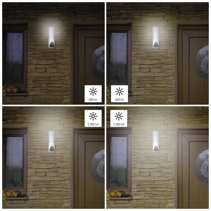 LED Pametna zunanja kamera s svetilko GoSmart LED/12W/230V IP65 Wi-Fi Tuya bela