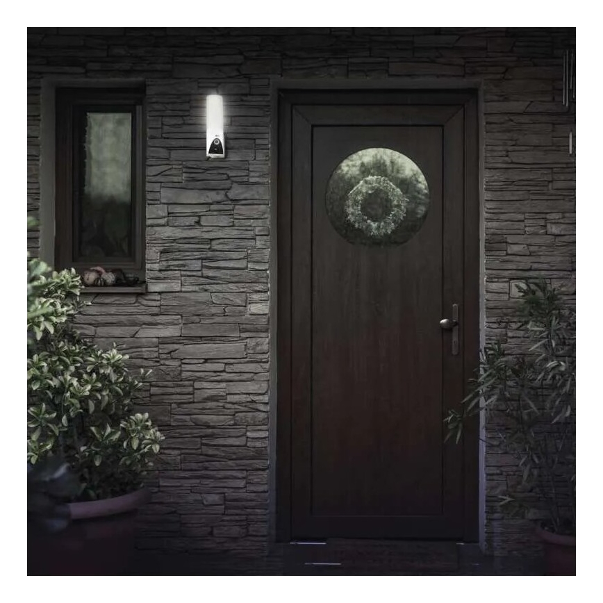 LED Pametna zunanja kamera s svetilko GoSmart LED/12W/230V IP65 Wi-Fi Tuya bela