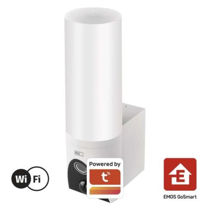 LED Pametna zunanja kamera s svetilko GoSmart LED/12W/230V IP65 Wi-Fi Tuya bela