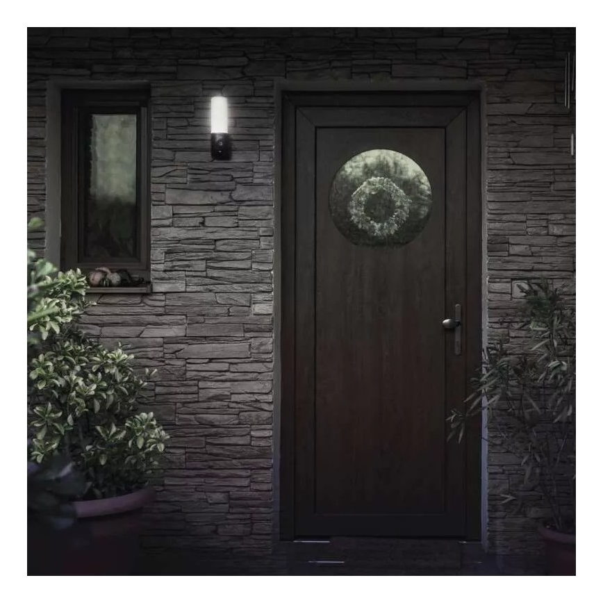 LED Pametna zunanja kamera z lučko GoSmart LED/12W/230V IP65 Wi-Fi Tuya črna