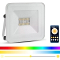 LED Pametni zatemnitveni RGB reflektor LED/20W/230V IP65 bel