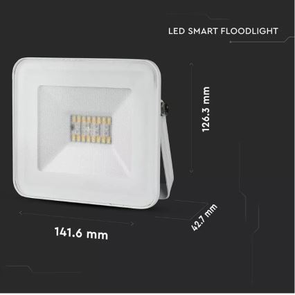 LED Pametni zatemnitveni RGB reflektor LED/20W/230V IP65 bel