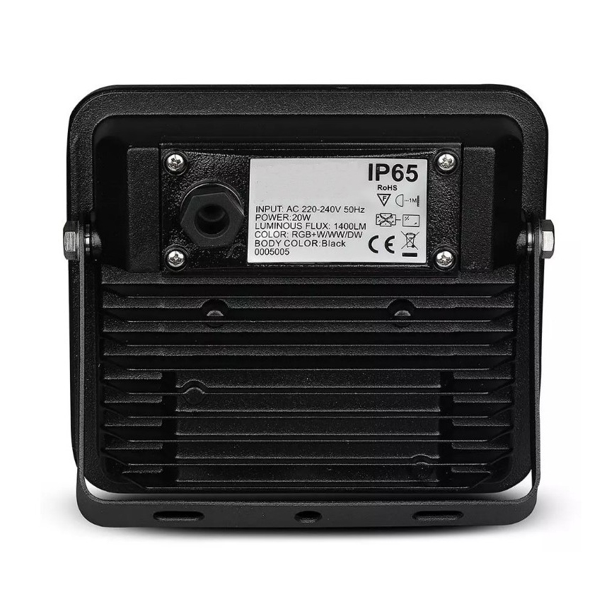 LED Pametni zatemnitveni RGB reflektor LED/20W/230V IP65 črn