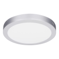 LED panel 2 v 1 za površinsko ali vgradno montažo 18W/230V 3000/4000/6000K premer 22,5 cm IP54 srebrna