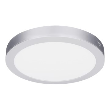 LED panel 2 v 1 za površinsko ali vgradno montažo 18W/230V 3000/4000/6000K premer 22,5 cm IP54 srebrna