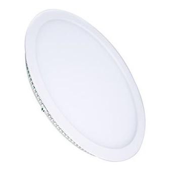 LED panel, 6 W, 230 V, 3000/4000/6000 K, Ø 12 cm, bela