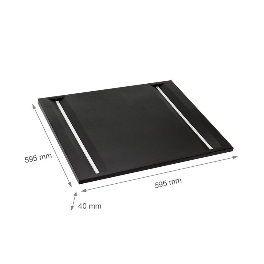 LED Panel ALGINE LED/44W/230V 60x60 cm 4000K UGR16 črna
