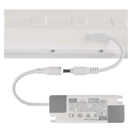 LED panel za spuščeni strop DIXXO LED/36W/230V 4000K UGR19 60x60 cm bela
