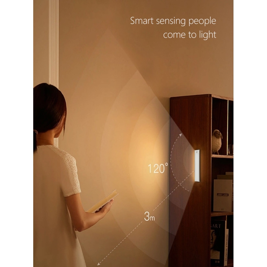 LED Podelementna svetilka CABINET-4 s PIR senzorjem LED/1,5W/230V 1100mAh 4000K