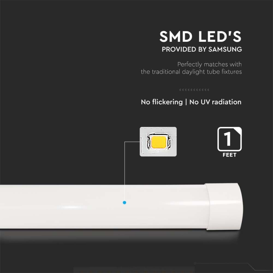 LED Podelementna svetilka LED/10W/230V 6500K 30 cm