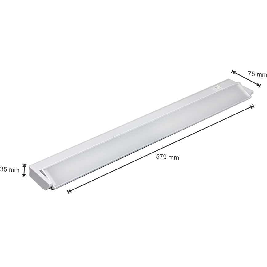 LED Podelementna svetilka LED/10W/230V bela