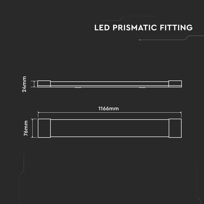 LED Podelementna svetilka LED/40W/230V 6500K 116 cm