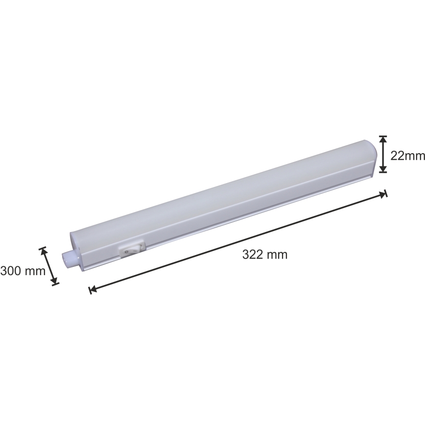 LED podelementna svetilka LED/4W/230V