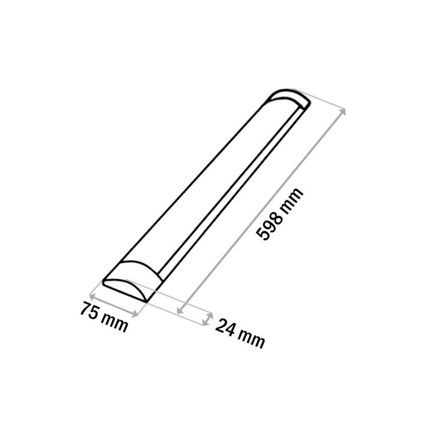 LED Podelementna svetilka QTEC LED/18W/230V 60 cm bela