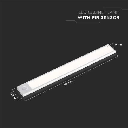 LED Podelementna svetilka s senzorjem LED/1,5W/5V 3000K 1500 mAh