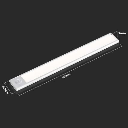 LED Podelementna svetilka s senzorjem LED/2,5W/5V 4000K 3000 mAh