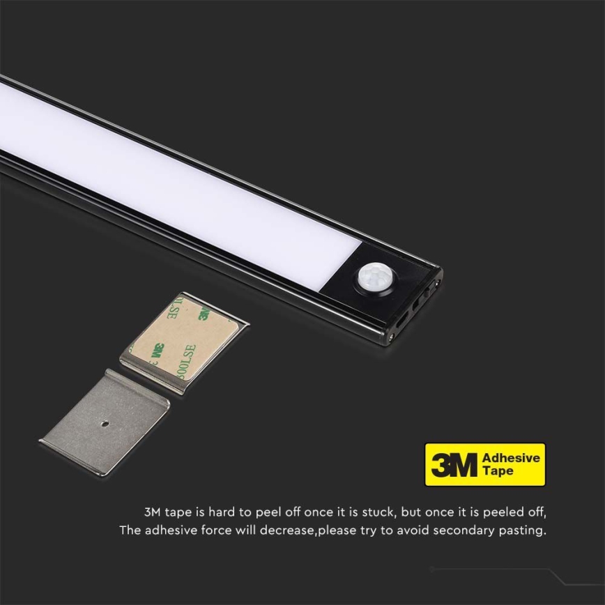 LED Podelementna svetilka s senzorjem LED/2,5W/5V 4000K 3000 mAh