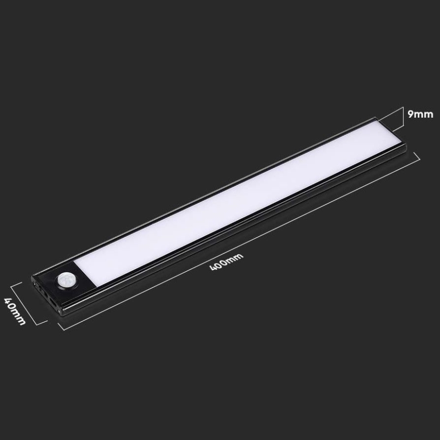 LED Podelementna svetilka s senzorjem LED/2W/5V 2200 mAh 3000K