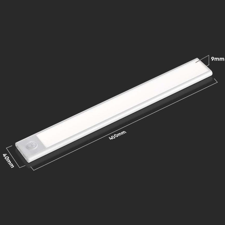 LED Podelementna svetilka s senzorjem LED/2W/5V 4000K 2200 mAh