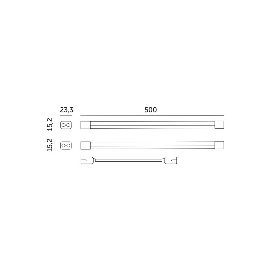 LED Podelementna svetilka za gojenje rastlin GROWLY 2xLED/8,5W/230V bela