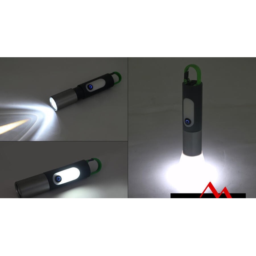 LED Polnilna baterijska svetilka LED/10W/3,7V 750 sijajni 10h 1500 mAh