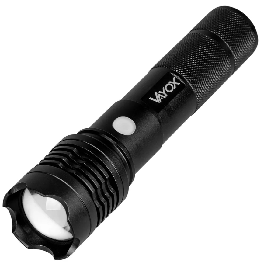 LED Polnilna baterijska svetilka LED/10W/5V IPX4 800 sijajni 1200 mAh