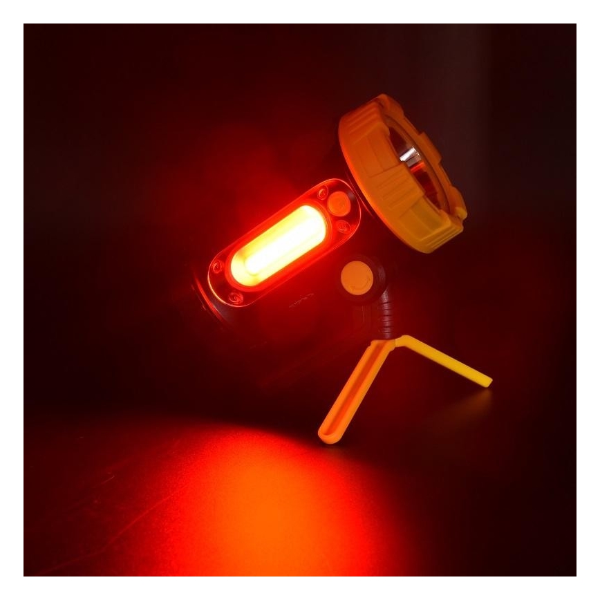 LED Polnilna baterijska svetilka LED/5W/4000mAh + LED/3W