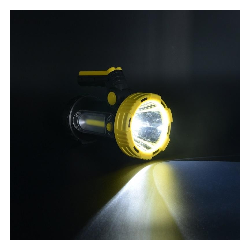 LED Polnilna baterijska svetilka LED/5W/4000mAh + LED/3W