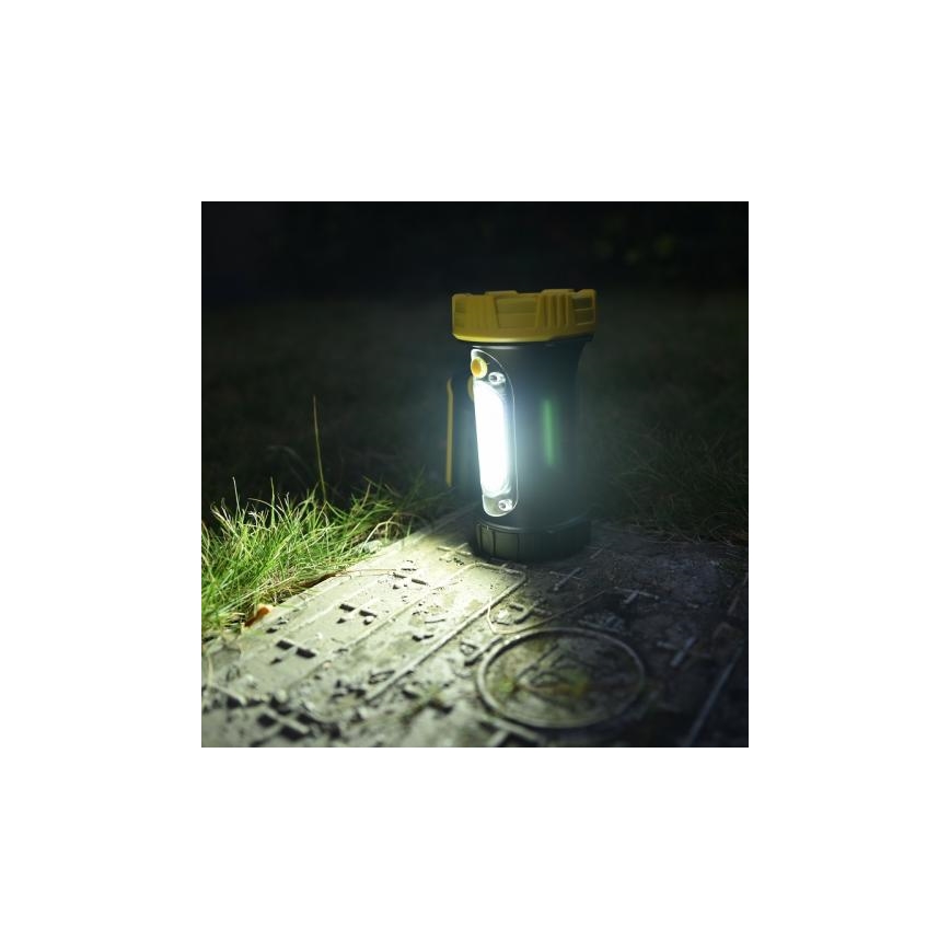 LED Polnilna baterijska svetilka LED/5W/4000mAh + LED/3W