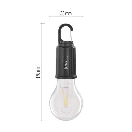 LED Polnilna baterijska svetilka LED/USB IP44 90 lm 400mAh