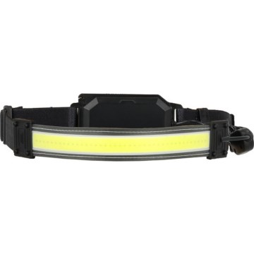 LED polnilna čelovka 2xLED/5V 180 lm 900 mAh črna