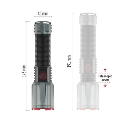 LED polnilna kovina svetilka LED/5V 3000 sijajni 5000 mAh IP43