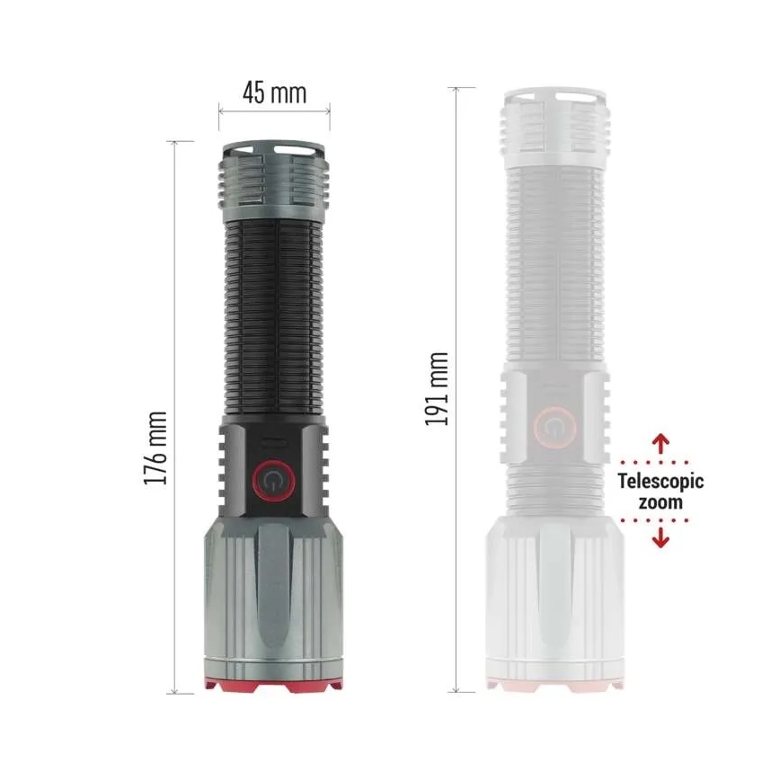 LED polnilna kovina svetilka LED/5V 3000 sijajni 5000 mAh IP43