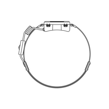 LED polnilna naglavna svetilka 2xLED/5V 180 lm 900 mAh črna