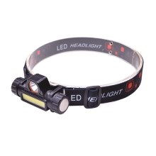 LED Polnilna naglavna svetilka LED/3W/COB/USB