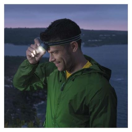 LED polnilna naglavna svetilka LED/USB 1600 mAh IPX6