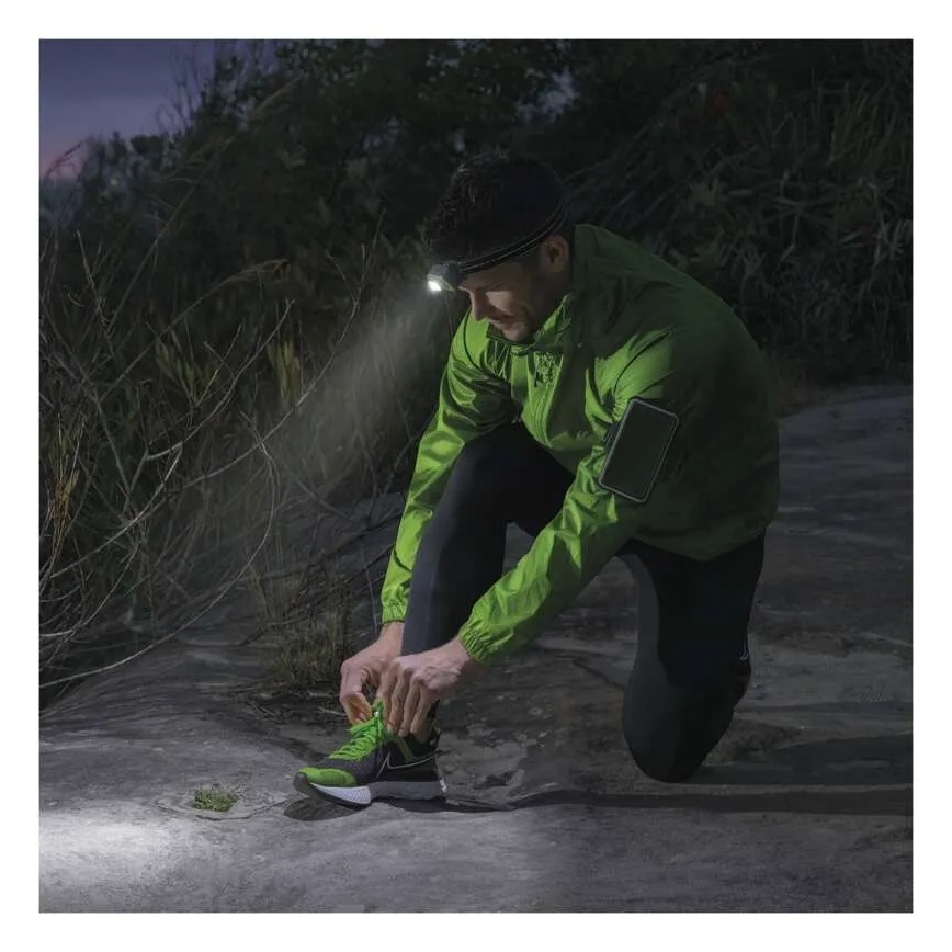 LED polnilna naglavna svetilka LED/USB 1600 mAh IPX6