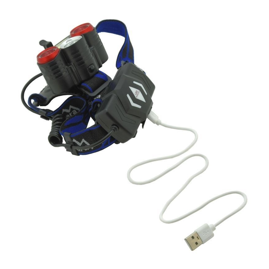 LED Polnilna naglavna svetilka LED/USB 670lm