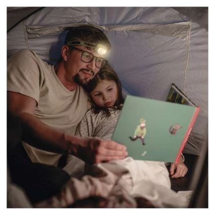 LED polnilna naglavna svetilka LED/USB IP43 800 mAh