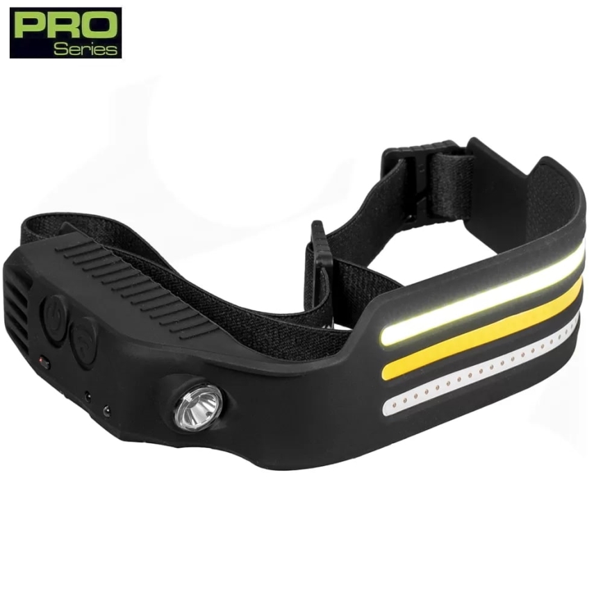 LED Zatemnitvena polnilna naglavna svetilka s senzorjem in rdeča luč 4xLED/5V IP44 300 sijajni 1200 mAh