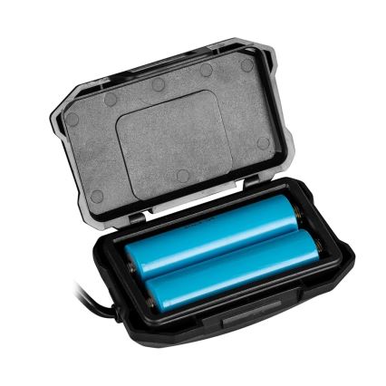 LED Zatemnitvena polnilna naglavna svetilka s senzorjem s funkcijo power bank in rdeča luč LED/10W/5V IP44 1200 sijajni 4000 mAh