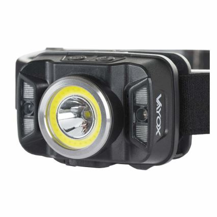 LED Zatemnitvena polnilna naglavna svetilka s senzorjem in rdeča luč LED/15W/5V IP66 430 sijajni 1800 mAh