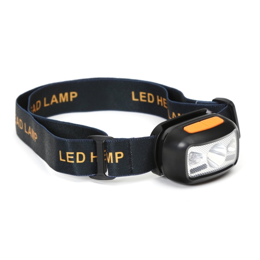 LED Polnilna naglavna svetilka z rdečo lučko LED/3W/5V