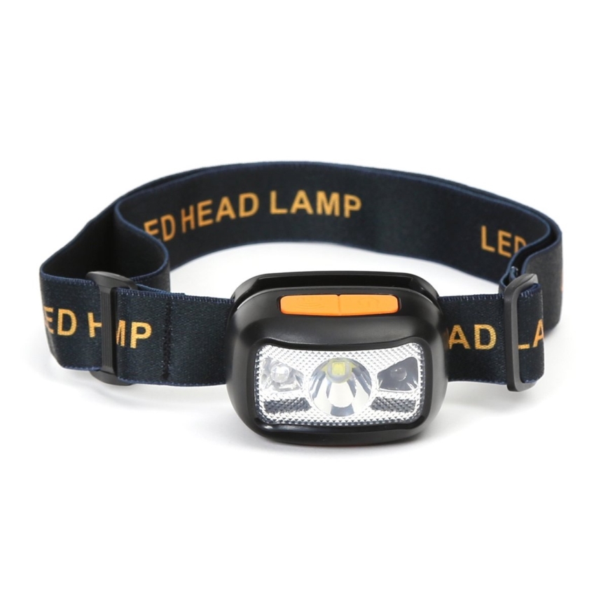 LED Polnilna naglavna svetilka z rdečo lučko LED/3W/5V
