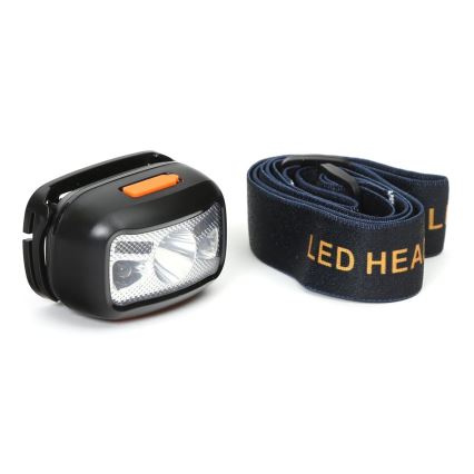 LED Polnilna naglavna svetilka z rdečo lučko LED/3W/5V