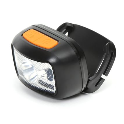 LED Polnilna naglavna svetilka z rdečo lučko LED/3W/5V